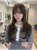 韓国レイヤーウェーブヘア顔周り髪質改善銀座
