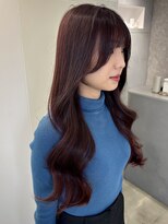 ユーフォリア 新宿通り(Euphoria)&nbsp;ブリーチなし/ワインレッドカラー/暖色カラー/上品レッド