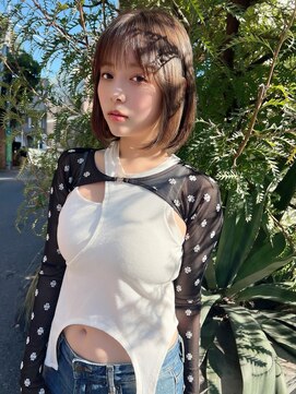 エイミー(Aimee) Aimee 町田 ショートボブ×オリーブブラウン