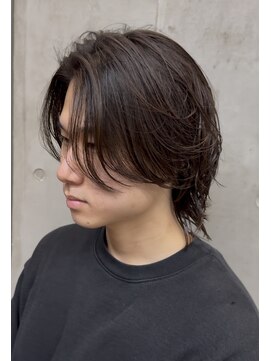 オルト(Altn) 大人の波巻きツイストスパイラルパーマミディアムロングメンズ