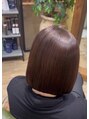 アマニ ヘアー ホスピタル(AMANI. HAIR HOSPITAL)&nbsp;ボブスタイル。トリートメントでツヤツヤ。