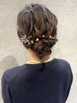 ラミエバイメルト 下北沢(lamie by melt)&nbsp;花田結婚式ヘアセットお呼ばれヘアアレンジシニヨン下北沢卒業式