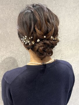 ラミエバイメルト 下北沢(lamie by melt) 花田結婚式ヘアセットお呼ばれヘアアレンジシニヨン下北沢卒業式