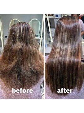 アース 渋谷店(HAIR&MAKE EARTH) ハイライト毛の美髪縮毛矯正