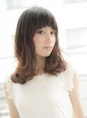 【salon de MiLK 原宿】ラウンドバング&くせ毛風カール