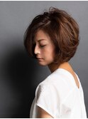 30代、40代、50代に大人気★３Dカラーの大人ボブ