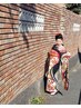振袖着付け、ヘアセット、メーク　￥18150 ※成人式、卒業式当日は使えません