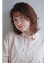 ヘアーアンドメイク シーク 八王子(HAIR&MAKE SeeK)&nbsp;外ハネロブ シースルーバング