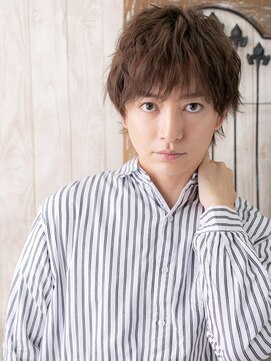 モッズヘア メン 南越谷南口店(mod's hair men) くせ毛風パーマでセクシー★かき上げヘアB