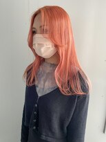 ソーコ 渋谷(SOCO) オレンジカラーダブルカラーハイトーンカラーケアブリーチ