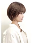 小顔似合わせカット×丸みショートボブ【瀧上丈司】