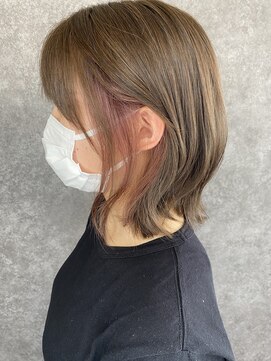 アンダーバー(UNDRvr) ベージュ×ピンクベージュイヤリングカラー(22.7)_A