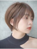 前髪あり大人ショートボブ20代30代40代【AIN.表参道】川原大地