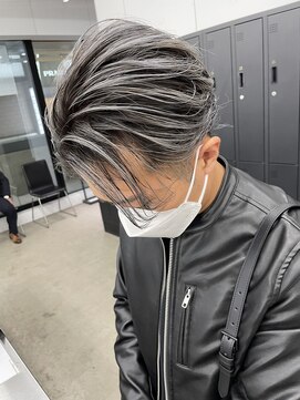 リップスヘアー 銀座(LIPPS hair) ホワイトシルバーバレイヤージュ