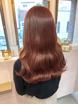 ラルムバイシー 新宿(LARME by Sea) ブリーチなしダブルカラー×チェリーピンク【韓国】