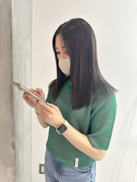 ヨーク(YOKE) YOKE 大人ボブ切りっぱなしボブ結べるボブアッシュグレージュ