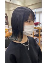 チョキナ(chokina.)&nbsp;切りっぱなしボブ×マットグラデーションカラー