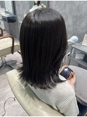 切りっぱなしボブ/エアリーロング/美髪/ピンクブラウン/津田沼