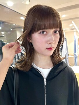 ノラ ヘアーサロン(NORA HAIR SALON) 【大久保】ワイドバング透明感ナチュラルブラウンカラー