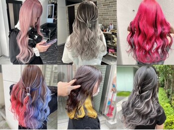 ARビューティー ギンザ(AR Beauty Ginza)の写真/【学割U24】インナーカラー/ハイライト/イヤリングを学生でも地毛を染めずにエクステだけで楽しめる◎