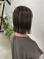 リブ(LIV)&nbsp;コントラストハイライト/デザインカラー/切りっぱなしボブ