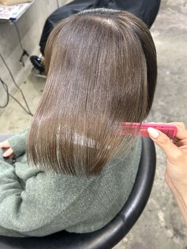 ロンド 表参道店(Lond) ブリーチ毛 縮毛矯正 ボブ 髪質改善