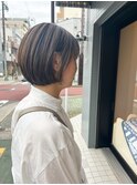 大人のショートにハイライト
