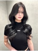 韓国風レイヤーカット顔まわりくびれオルチャン堀江