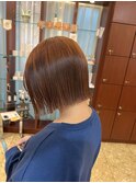 透明感カラー×美シルエットぷつっとボブ