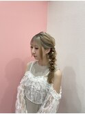 サイド編み下ろし