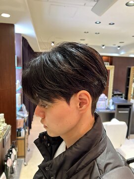 アルム オモテサンドウ(ALLM omotesando) 韓国ヘア　チャウヌヘア　シースルーマッシュ　センターパート