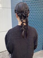 【 sayaca 】着付け　ヘアアレンジ　ヘアセット　袴アレンジ