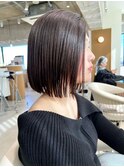 【ぷつんと切りっぱなしボブ】小顔◎刈り上げボブ20代～50代