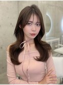 透明感グレージュカラー×盛れるレイヤーカット◯伊藤