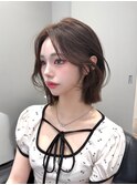 柔らかく動くレイヤーボブ×ナチュラルブラウン