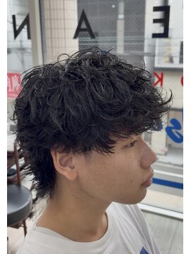 オーシャントーキョー 大阪(OCEAN TOKYO) 波巻きパーマメンズツイストスパイラルパーマツーブロック