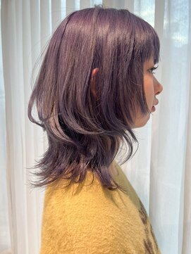 【ChaoMICHI yuika】 ラベンダーベージュ　ダブルカラー 艶髪