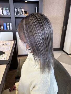 細めホワイトハイライト