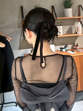 リボン×シニヨン