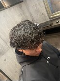 波巻きパーマ