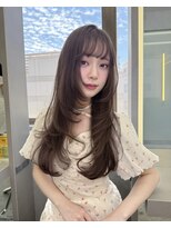 ボタン ハカタ(VOTAN hakata)&nbsp;【柿本真優】前髪/顔周りカット/ミルクティーベージュ