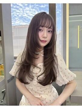 ボタン ハカタ(VOTAN hakata) 【柿本真優】前髪/顔周りカット/ミルクティーベージュ