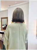 オリーブ裾カラー