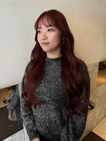 アクシス 栄店(`AXIS)&nbsp;馬渕ミルクティーブロンド/ダークブルー/デジタルパーマ/栄