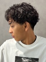 ソウル 福山駅前店(SOUL.)&nbsp;ツイストスパイラルパーマ ツーブロック アッシュカラー 束感