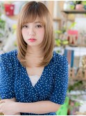 *bliss川口*骨格矯正効果☆斜めバング小顔セミディa!