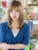 カバーヘア ブリス 川口(COVER HAIR bliss)&nbsp;*bliss川口*骨格矯正効果☆斜めバング小顔セミディa!