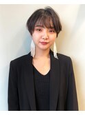 `AXIS EMika シースルーバングマッシュショート
