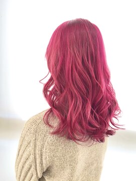 ヘアーラボ ノッシュ 唐人町店(Hair Labo Nosh) 【Nosh】ブリーチ×マットピンク