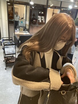 ラフ 難波店(LAFF) #黒髪#ボブルフ#ネビージュ#小顔#ワンレン